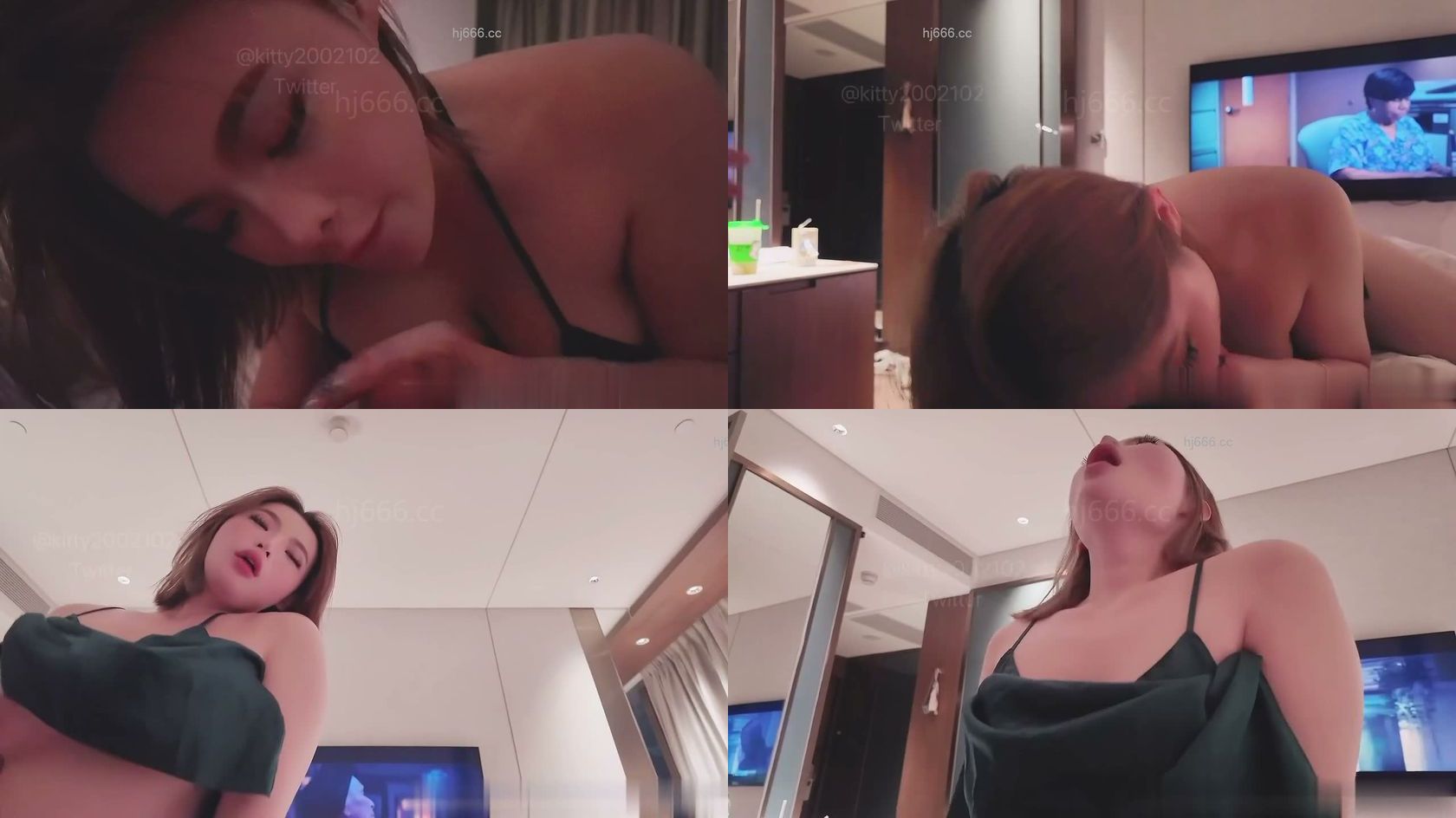 网黄潮妹「kitty」露脸性爱私拍，在窗户旁边摇起来，一直要我看下面的路人，害我好湿，喝了酒整个更淫荡了