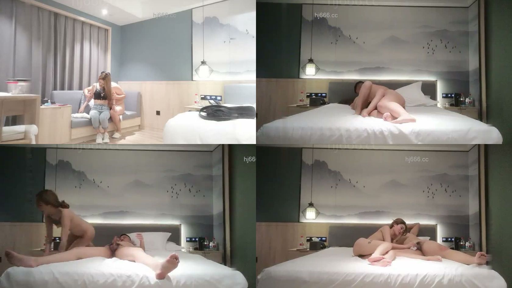 胸前有纹身的外围美女_，扒掉衣服胖哥楼楼抱抱，妹子骚起来自摸小穴_，超大美臀骑乘_，穿上开档黑丝_，连续两炮