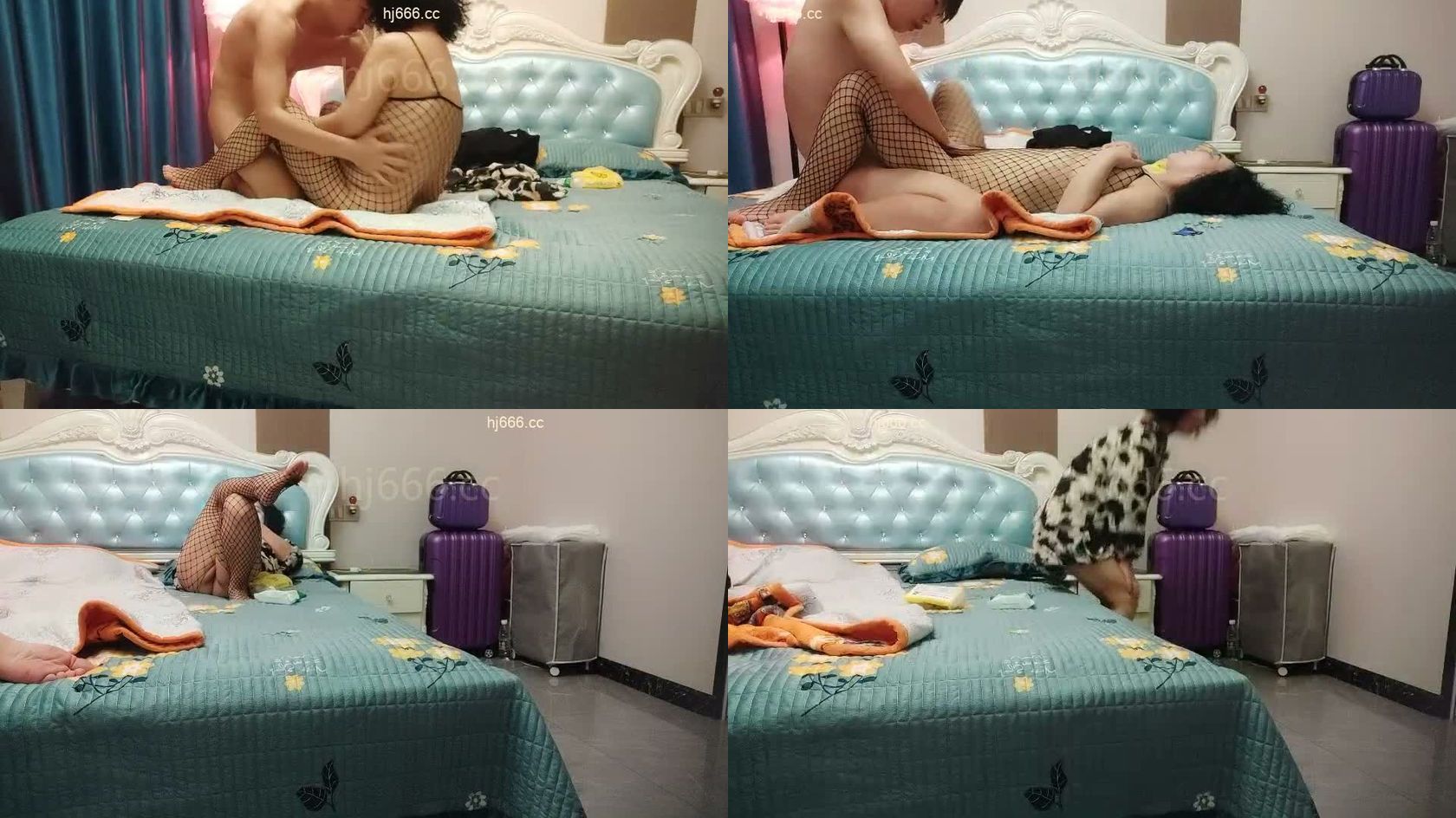 【探花小老弟】，母子乱伦场，小伙大战美熟女，渔网情趣装，D罩杯大胸还要捂着，激情四射香艳刺激